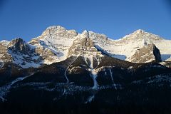 20A Mount Rundle Main Summit Just After Sunrise From Trans Canada Highway After Canmore On The Way To Banff In Winter.jpg